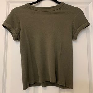 Brandy Melville Waffle Knit T-Shirt